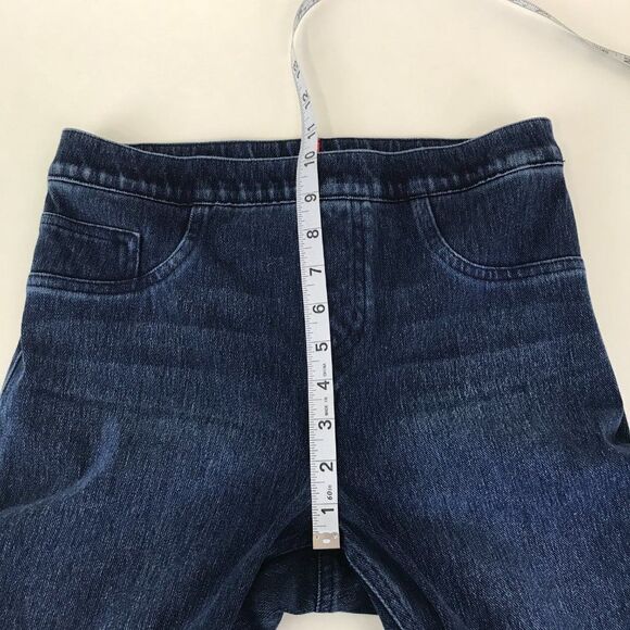 Spanx Jean-ish Ankle Leggings Women's Size Medium Dark Wash Stretch Pockets - Picture 8 of 14